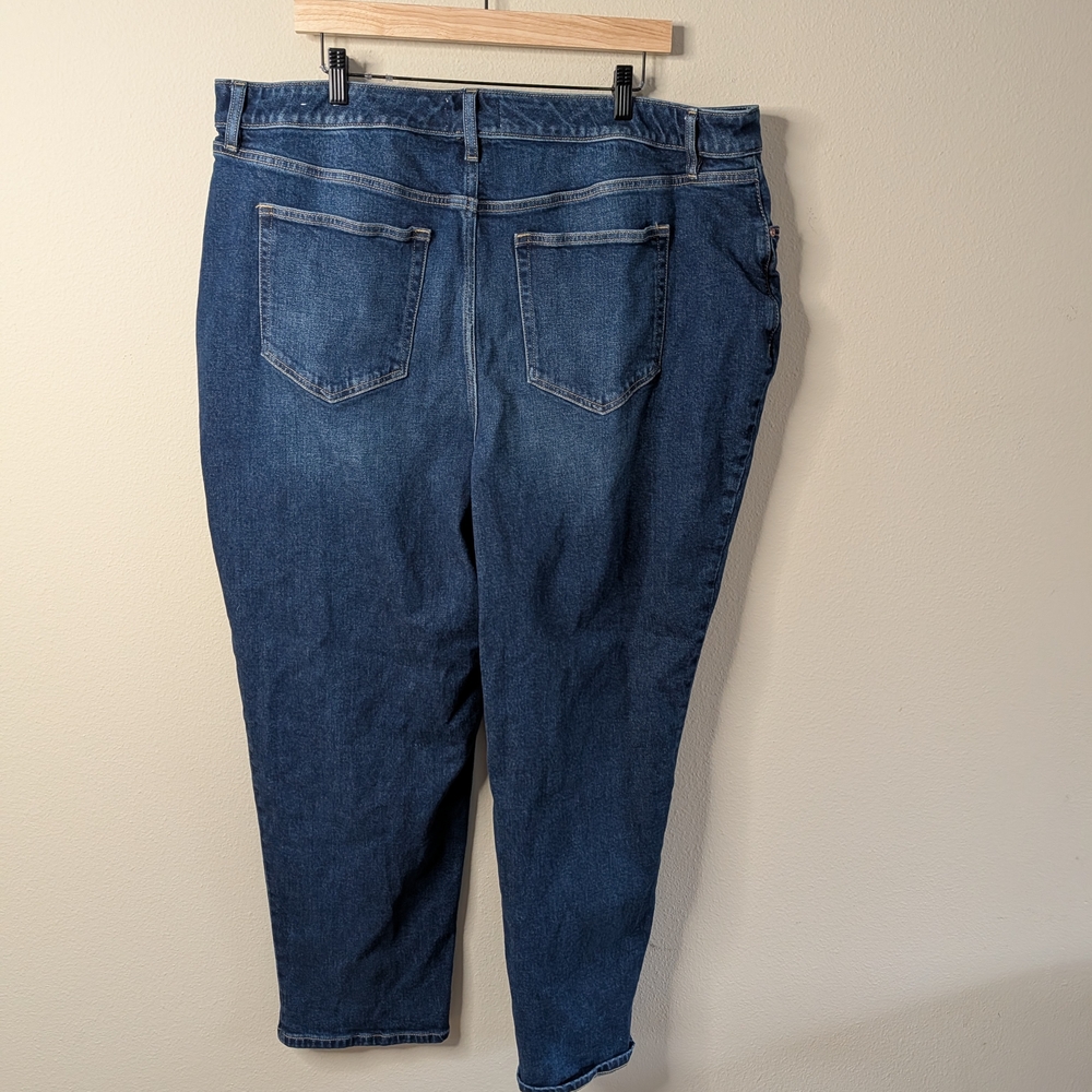 Lane Bryant Womens Mid-Rise Boyfriend Jeans Size 20 Dark Wash Denim - Picture 5 of 6